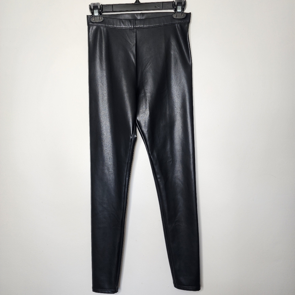 H&M faux‎ leather leggings womens small